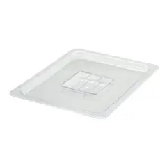 Winco Polycarbonate Food Pan Cover, Solid, 1/2 Size