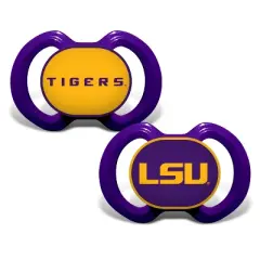 BabyFanatic Officially Licensed Unisex Pacifier 2-Pack - NCAA LSU Tigers