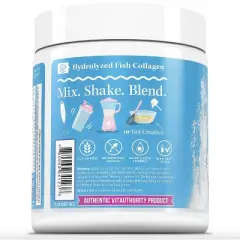 Marine Collagen Powder, Collagen Powder with Types I II III V & X & Vitamin C for Beautiful Hair Skin and Nail, Unflavored, 18 Servings