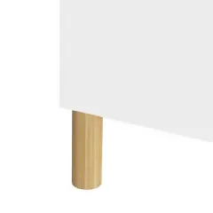 INFURNIC Decorative Bookshelf Kids 4-Tier Bookcase, Children's Book Display, Bookshelf Toy Storage Cabinet Organizer, White, 18.5"*11.81"*51.18"