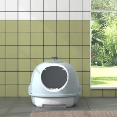 MaseiKar Covered Litter Box, Litter Box with a Lid, Scoop Enclosed Drawer & Skylight for Cats That's Easy to Clean