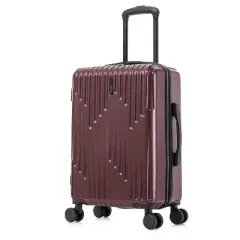 InUSA Drip Lightweight Hardside Carry On Spinner Suitcase - Wine