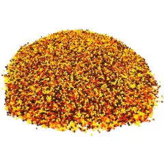 Sprinkle Me This &ndash; A Touch of Autumn &ndash; The Perfect Fall Nonpareils Sprinkles in Warm Red, Orange, Yellow & Brown