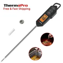 ThermoPro TP01HW Digital Instant Read Meat Thermometer Food Candy Cooking Kitchen Thermometer with Magnet and Backlight for Oil Deep Fry Smoker Grill BBQ Thermometer