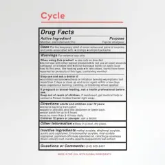 The Good Patch Cycle Plant-Based Vegan Wellness Patch - 4ct