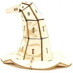 Incredibuilds Harry Potter Sorting Hat Book & Wood Model Figure Kit