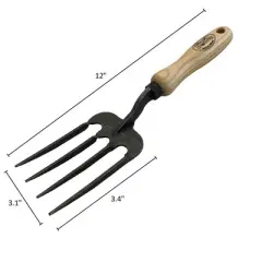 DeWit Twisted Tine Fork &ndash; Extra Strong Hand Tool for Tough Soil