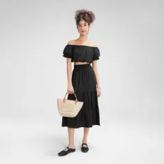 Women's Off-Shoulder Crop Blouse - Wild Fable&trade;