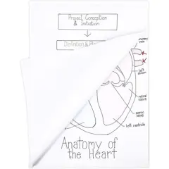 Juvale 6 Pack Easel Paper Pad, 25 Sheets Each, 2 Hole Punched for Hanging, 100 GSM Flip Chart Paper, 31.9" x 22.85"