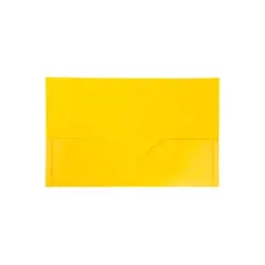 JAM Paper Heavy Duty Matte 2-Pocket Folder Yellow 108/Box 383HYEB
