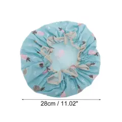 Unique Bargains Women's Pineapple Bath Cap 1 Pc