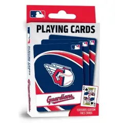MasterPieces Officially Licensed MLB Cleveland Guardians Playing Cards - 54 Card Deck for Adults
