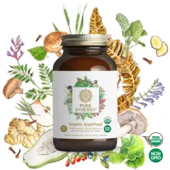 Pure Synergy Organic Superfood Powder &ndash; Daily Greens & Antioxidant Supplement for Vitality | 12.5 oz
