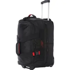 A. Saks Expandable 20" Wheeled Duffel (Black/Red)