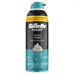 Gillette Foamy Men's Sensitive Shave Foam - 14.9oz