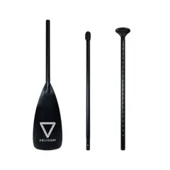 VoltSurf 10 Foot Class Act Inflatable SUP Outdoor Lake Water Sport Stand Up Paddle Board Kit with Adjustable Paddle and Manual Pump, Black Rail