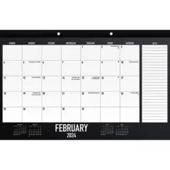 Trends International Inc. 2023-24 Desktop Calendar 11.43"x17" Classic Black
