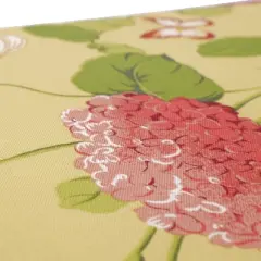 Outdoor 2-Piece Square Toss Pillow Set - Yellow/Red Floral - Pillow Perfect