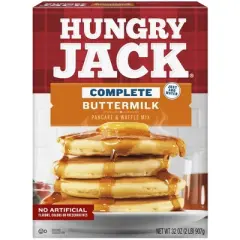 Hungry Jack Pancake Mix + Butter Syrup Bundle &ndash; 32 oz Mix & 24 oz Syrup