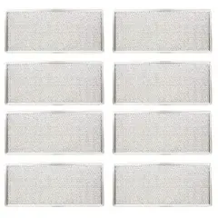 Nispira Replacement Microwave Range Hood Grease Filter Compatible with Whirlpool W10208631A, 12-7/8" x 5-3/4" x 1/16". 8 Filters