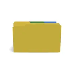 MyOfficeInnovations Colored 3-Tab File Folders Legal Assorted Colors 100/pack 344939