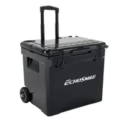 EchoSmile 45 qt. Rotomolded Cooler with Sealing Ring in Black