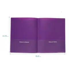 ECR4Kids 2-Pocket Parent-Teacher Classroom Communication Folder, 36-Piece Set