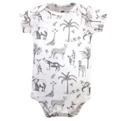 Hudson Baby Infant Boy Cotton Bodysuits, Vintage Safari