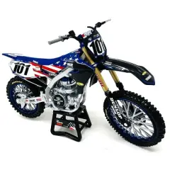 Yamaha YZ450F Dirt Bike Motorcycle #101 Eli Tomac American Flag Livery "Motocross of Nations" 1/12 Model by New Ray
