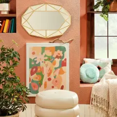 24" x 30" Floral Abstract Unframed Wall Canvas Green - Opalhouse&trade; designed with Jungalow&trade;