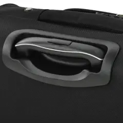 INFURNIC Luggage Hardshell  3 PCS with 360&deg; Spinners Lightweight Suitcase, DurableTravel Suitcase, Black, 30.3"*18.9"*12.6"