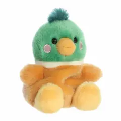 Aurora Mini Puddles Mallard Duck Palm Pals Adorable Stuffed Animal Multicolor 5"