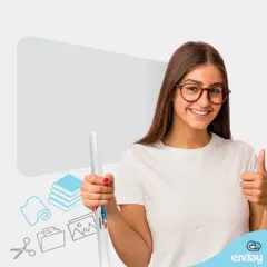 Enday Clear Self-Adhesive Book Cover