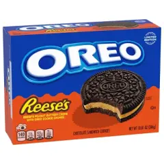 Oreo Reese's Peanut Buttery Creme Chocolate Sandwich Cookies - 10.81oz