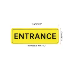 Unique Bargains Smooth Self-Adhesive Decor Home Business ENTRANCE Sign 2 Pcs