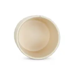 Design Imports Antique White Matte Retro Vine Texture Ceramic Canister Set/3