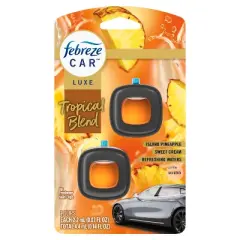 Febreze Luxe Car Air Freshener - Tropical Blend - 0.14 fl oz/2ct