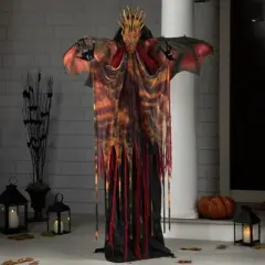 Northlight Lighted and Animated Standing Dragon Man with Sound Halloween Figure - 5.75'