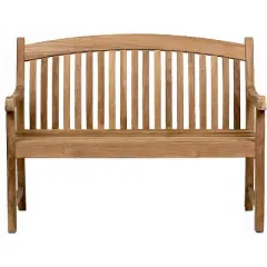 Newcastle Outdoor Teak Wood Bench - International Home Miami