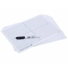 Learning Advantage&reg; X-Y Axis Dry Erase Grid Boards - Set of 10