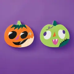 2ct Halloween Craft Wood Pumpkins - Mondo Llama&trade;