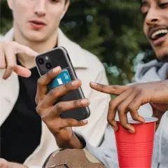 Vena LEGACY For Apple iPhone 13 mini Case Magsafe, RFID Anti-Theft Card Holder Case Slim Profile Card Slot Cover with Kickstand, Black