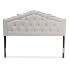Queen Edith Modern And Contemporary Fabric Headboard Beige - Baxton Studio