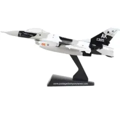 General Dynamics F-16 Fighting Falcon Fighter Aircraft Arctic Camouflage "USAF" 1/126 Diecast Model Airplane by Postage Stamp