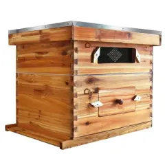 Bee Hive Starter Kit 10 Frame, Langstroth Beehive with Observation Window