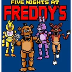 Five Nights at Freddy's Dancing Animatronics Boy's Royal Blue T-shirt