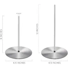 Darware Brazilian BBQ Skewer Set, Set of 2 Spikes; Vertical Barbeque Grilling Rack Meat Spit