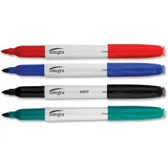 Integra - Bullet Tip - Dry-erase Whiteboard Marker Set - Bullet Marker Point Style - Alcohol Based Ink