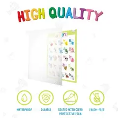 Merka Teacher Supplies Poster Board Classroom Decor Educational Posters For Toddlers Preschool Posters Set Of 16