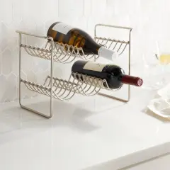 6 Bottles Metal Wire Wine Rack Brushed Nickel - Threshold&trade;